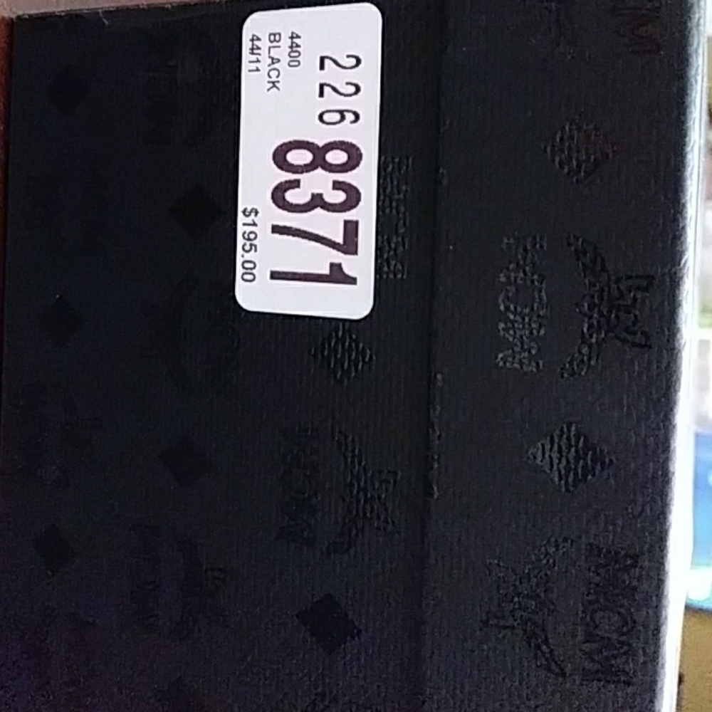 Mcm black slippers